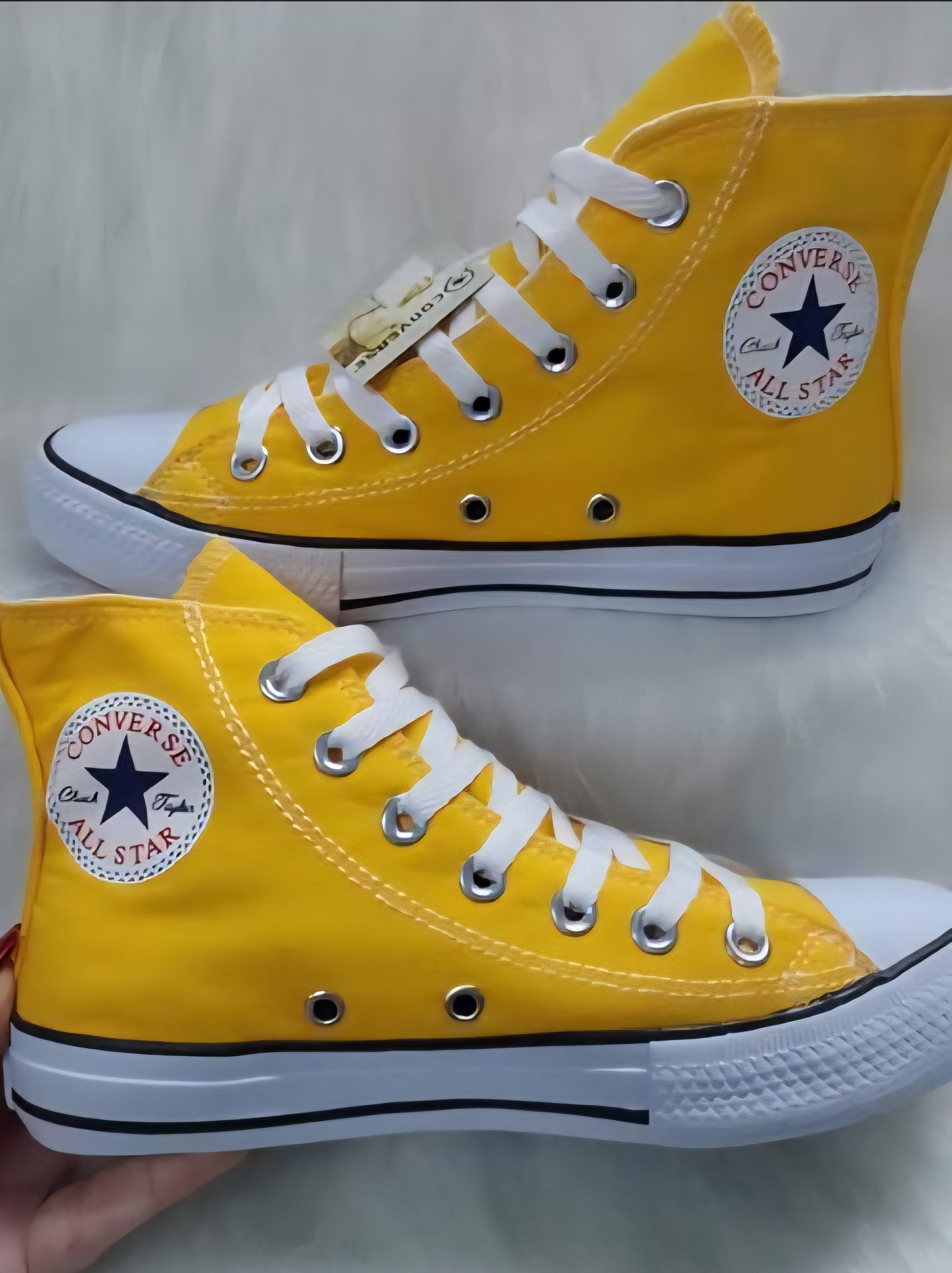 Tênis Cano Longo All Star - Amarelo